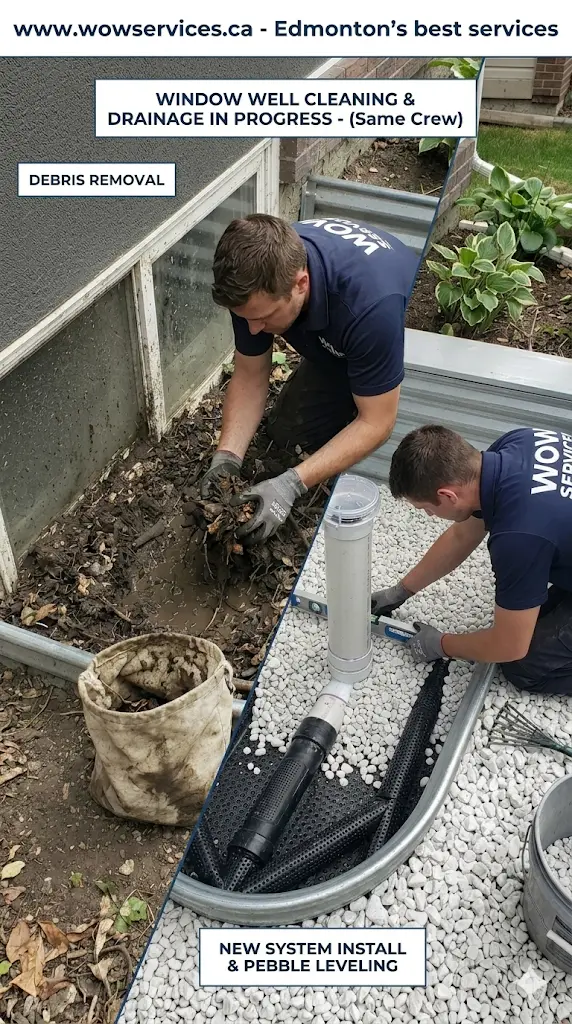 Window Well Cleaning & Drainage Edmonton
