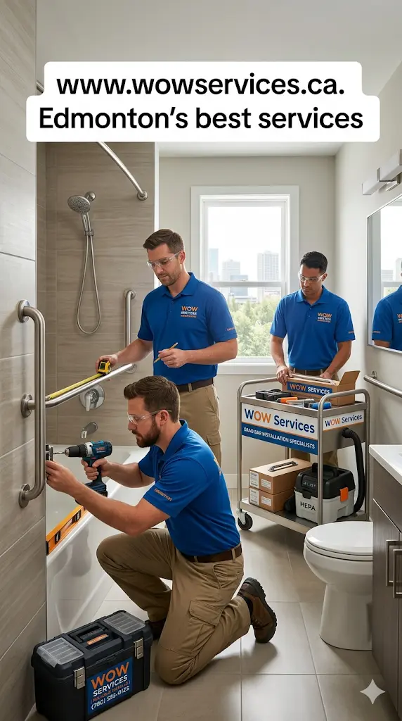 Bathroom Grab Bar Installation Edmonton