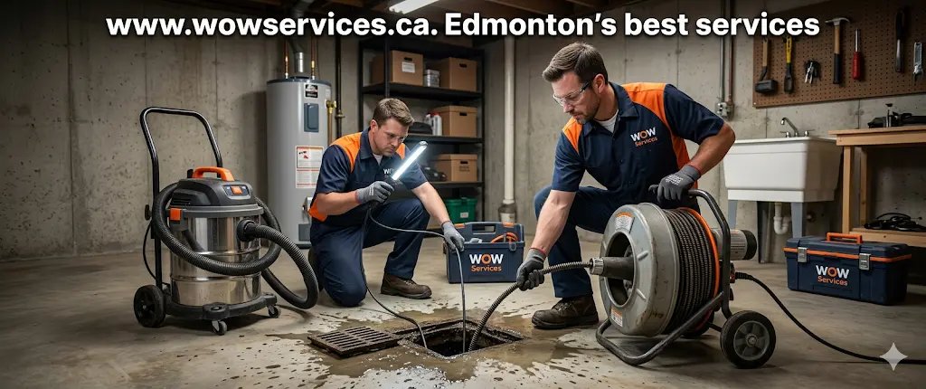 Clogged Basement Floor Drain Edmonton