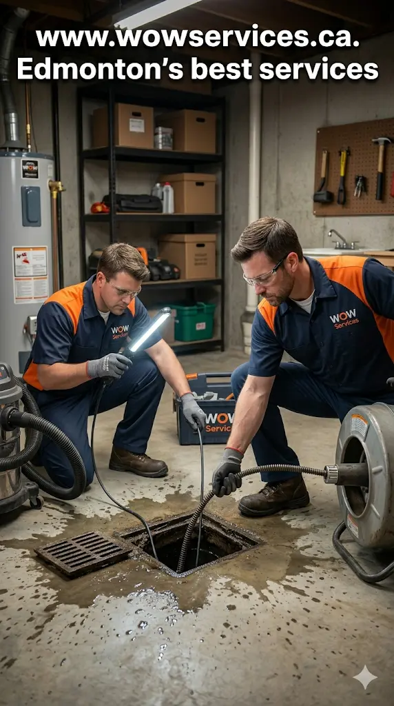 Clogged Basement Floor Drain Edmonton