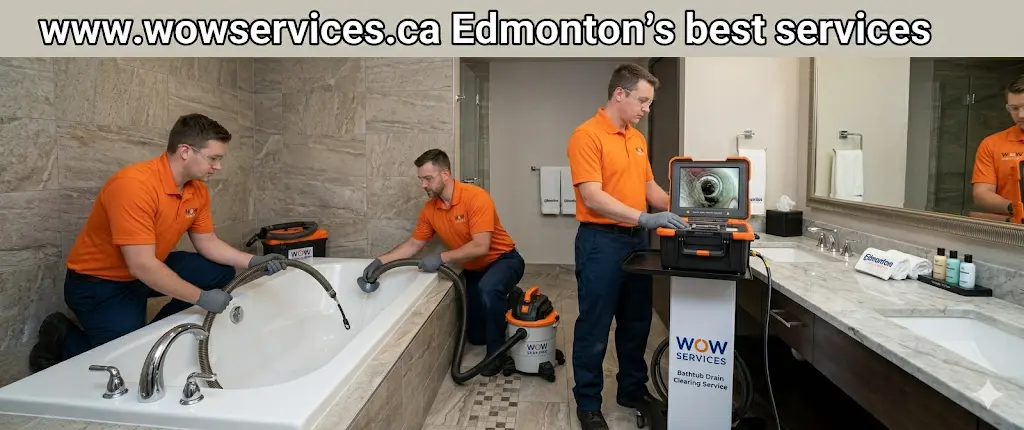 Bathtub Drain Clearing Service Edmonton