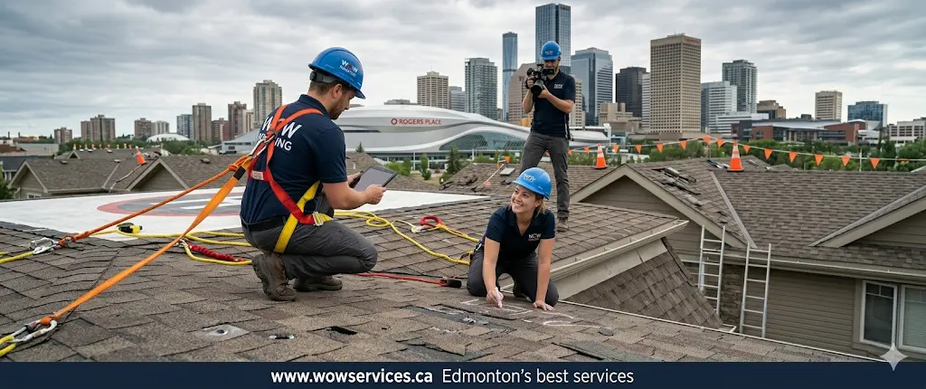 Hail Damage Roof Inspection Edmonton