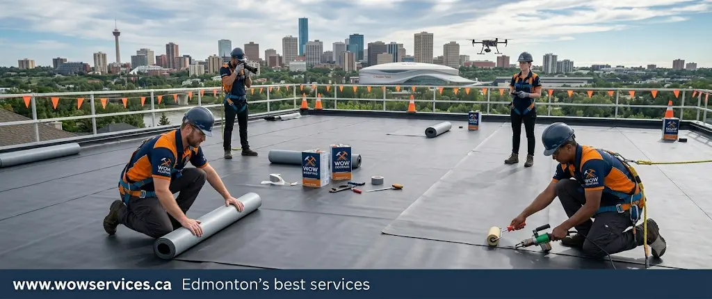 Rubber Roofing Installation Edmonton