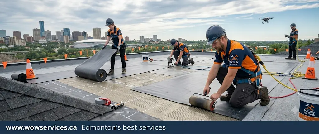 Rubber Roofing Installation Edmonton
