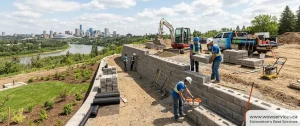 Retaining wall builder Edmonton